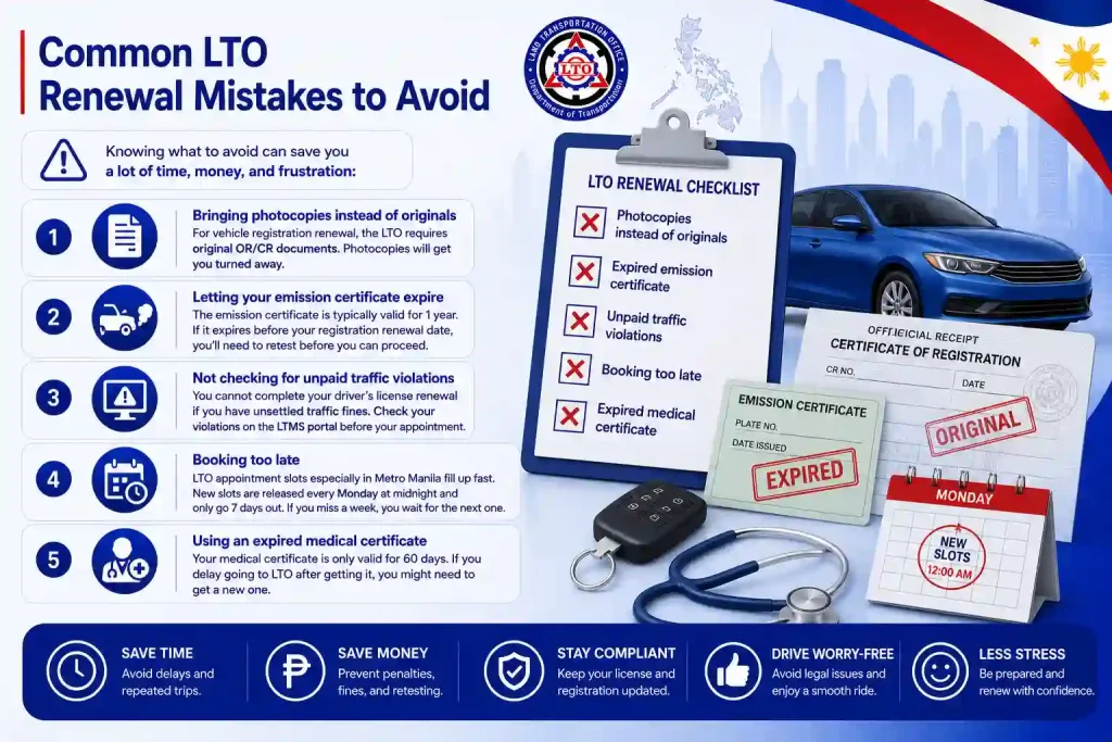 Common LTO Renewal Mistakes to Avoid