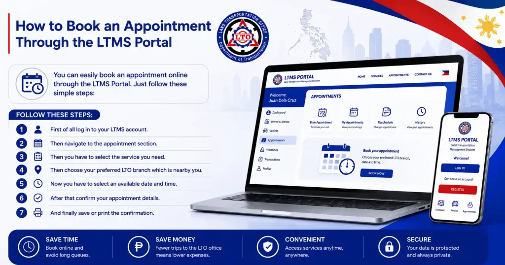 How to Book an Appointment Through the LTMS Portal