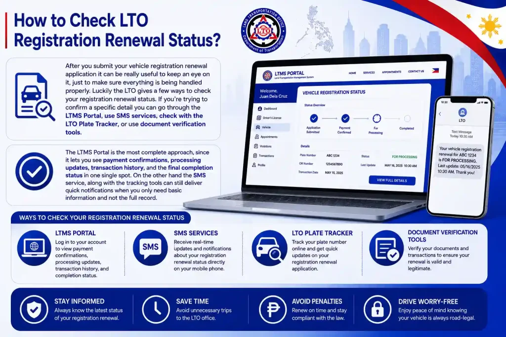 How to Check LTO Registration Renewal Status