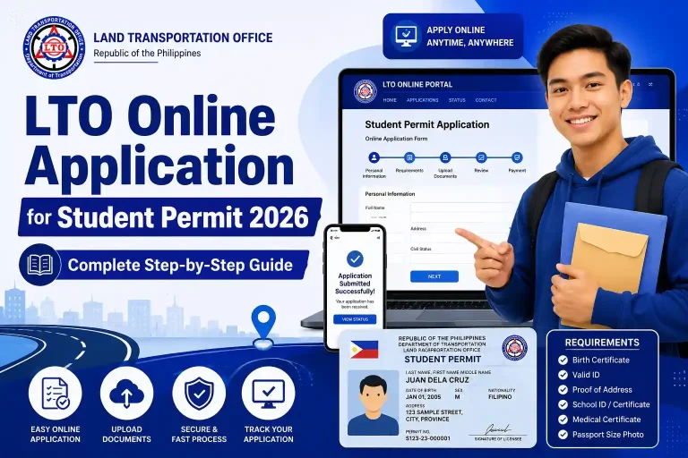 LTO Online Application for Student Permit 2026 Complete Step-by-Step Guide