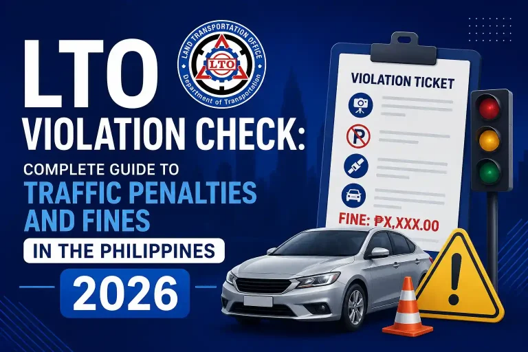 LTO Violation Check Complete Guide to Traffic Penalties and Fines in the Philippines 2026