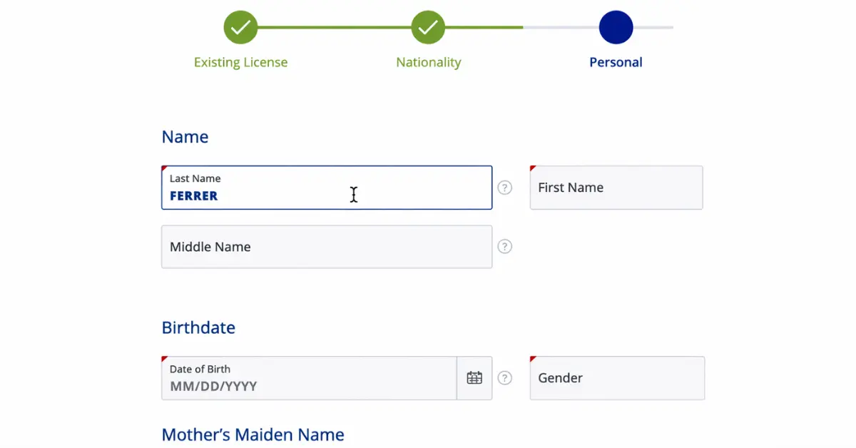 Step 7 Enter Your Personal Information