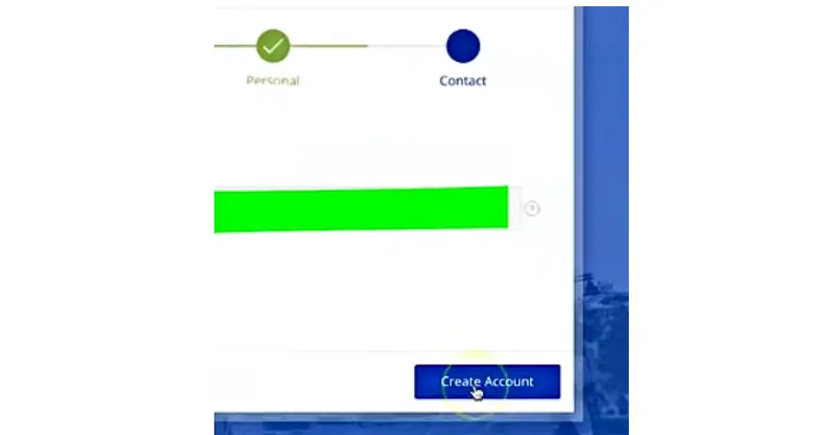 Step 8 Create Account